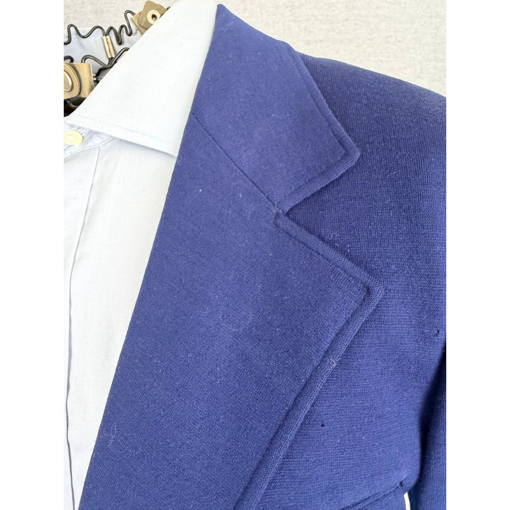 Vintage Bespoke Blue Norfolk Belted Sport Coat‎ Blazer 50s 60s True Vintage - Picture 4 of 12